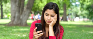 social media scrolling
