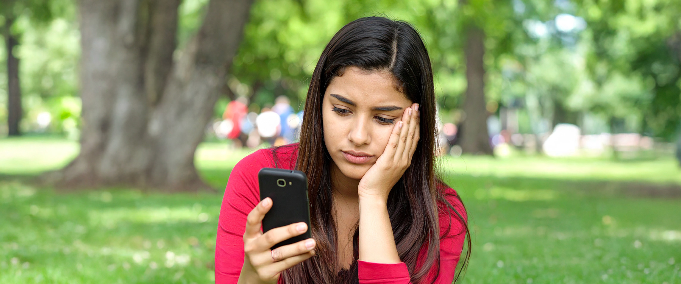 social media scrolling